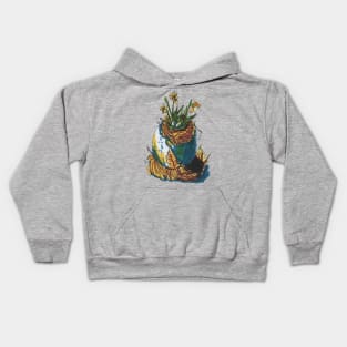 Birds Nest on Ostrich Egg Kids Hoodie